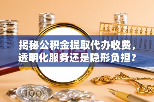 肇源揭秘公积金提取代办收费，透明化服务还是隐形负担？