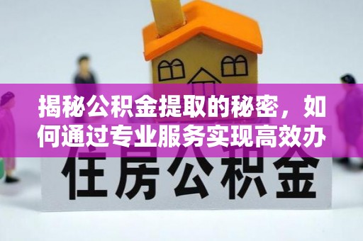 肇源揭秘公积金提取的秘密，如何通过专业服务实现高效办理？