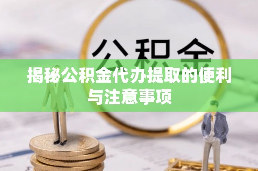 肇源揭秘公积金代办提取的便利与注意事项