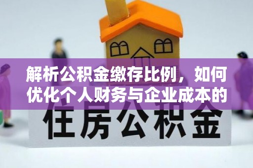 肇源解析公积金缴存比例，如何优化个人财务与企业成本的平衡点