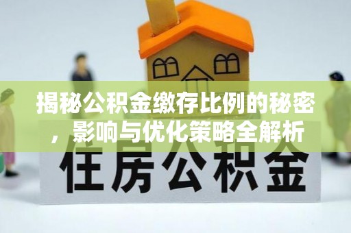 肇源揭秘公积金缴存比例的秘密，影响与优化策略全解析