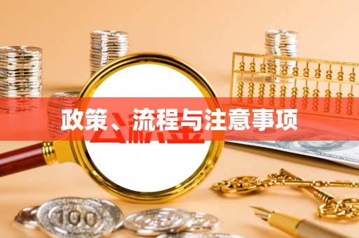 肇源政策、流程与注意事项