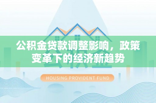 肇源公积金贷款调整影响，政策变革下的经济新趋势